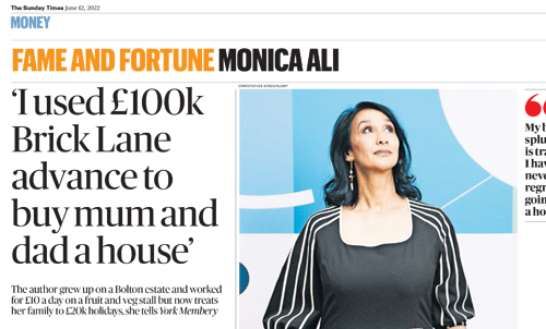 Monica Ali – Sunday Times