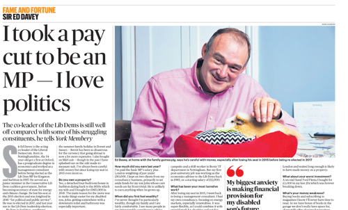 ED DAVEY – Sunday Times