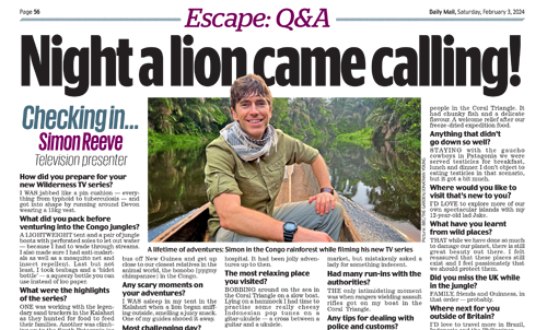 Simon Reeve – Daily Mail